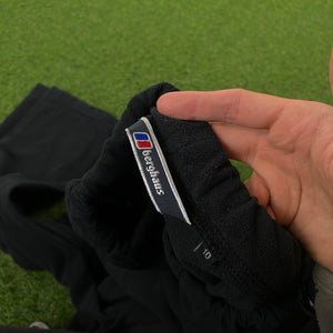 Retro Berghaus Fleece Cotton Zip Pocket Joggers Black Small