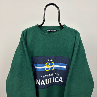 90s Nautica Fleece Sweatshirt Green XL