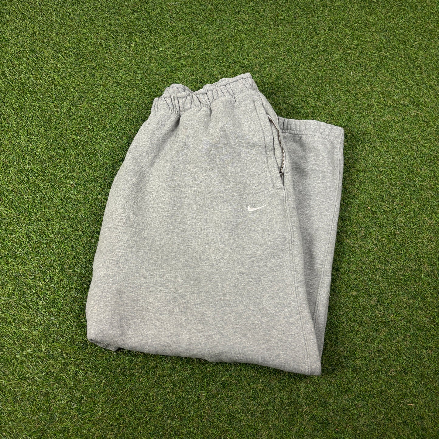 00s Nike Wide Leg Cotton Joggers Grey XL