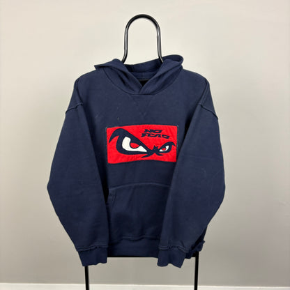 90s No Fear Hoodie Blue Large