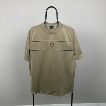 00s Nike Football Shirt T-Shirt Brown Large