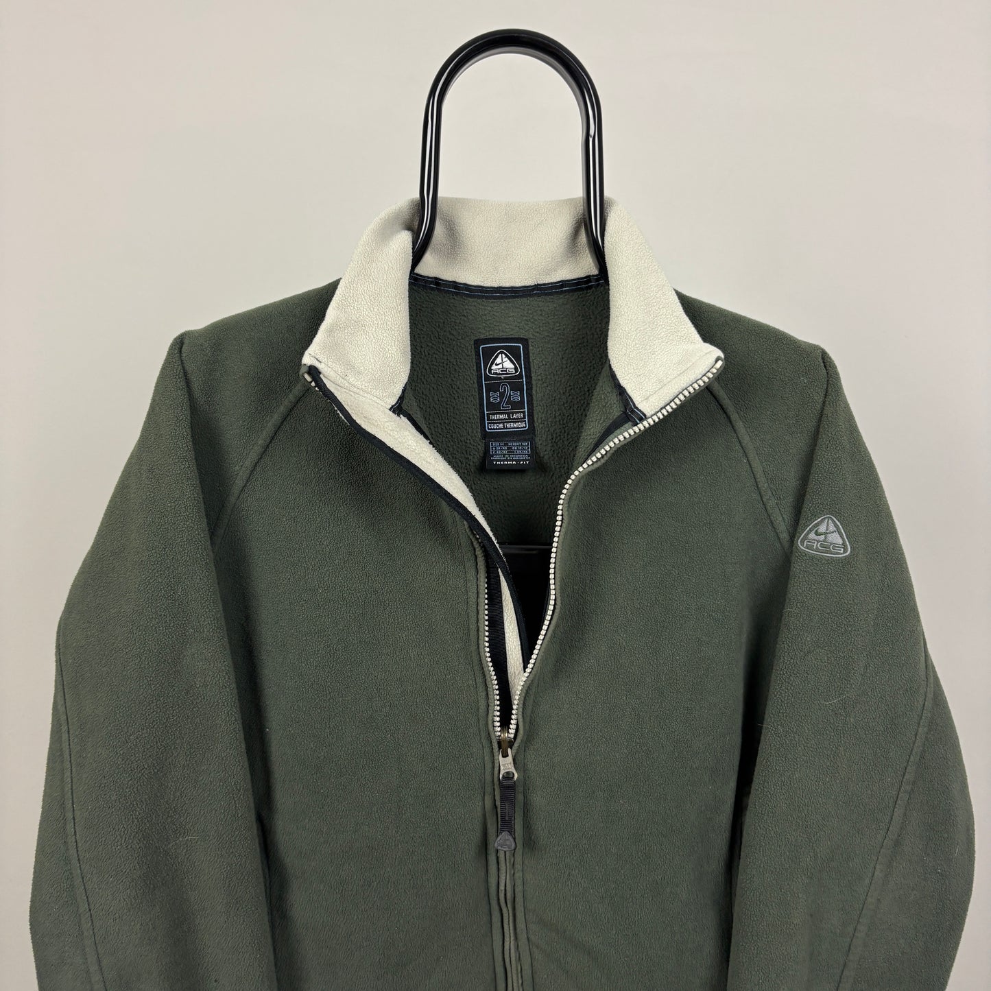 00s Nike ACG Fleece Sweatshirt Green Women’s Medium