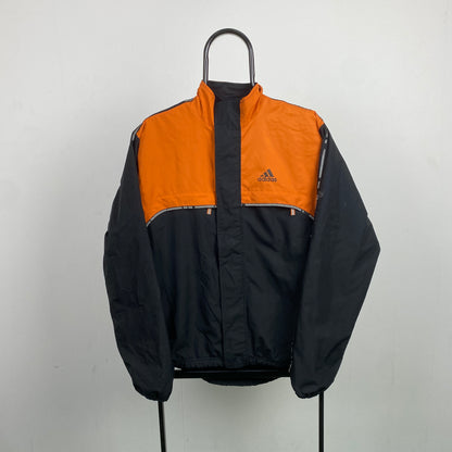 90s Adidas Equipment Windbreaker Jacket Black Small