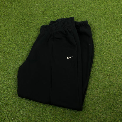 00s Nike Wide Leg Cotton Joggers Black Medium