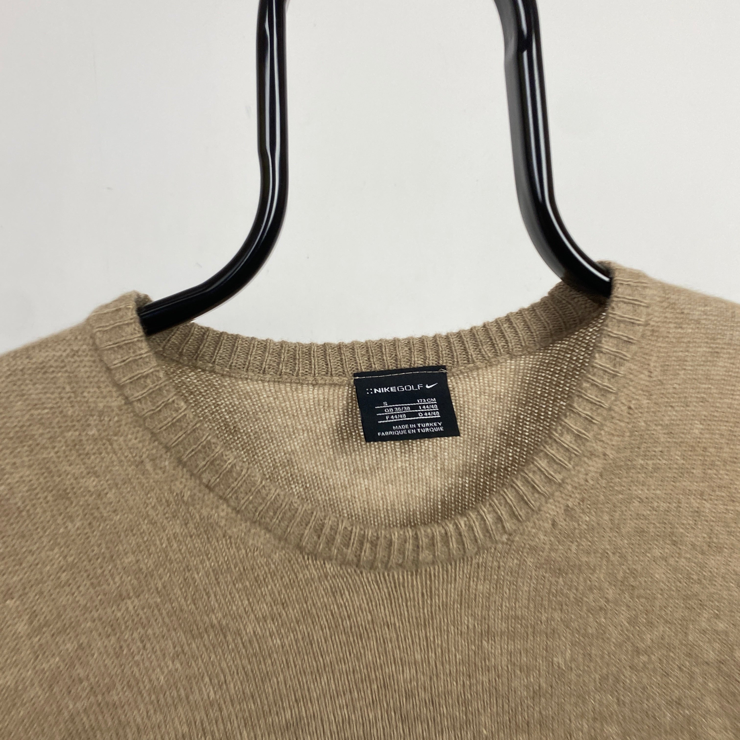 00s Nike Golf Knit Sweatshirt Brown Small