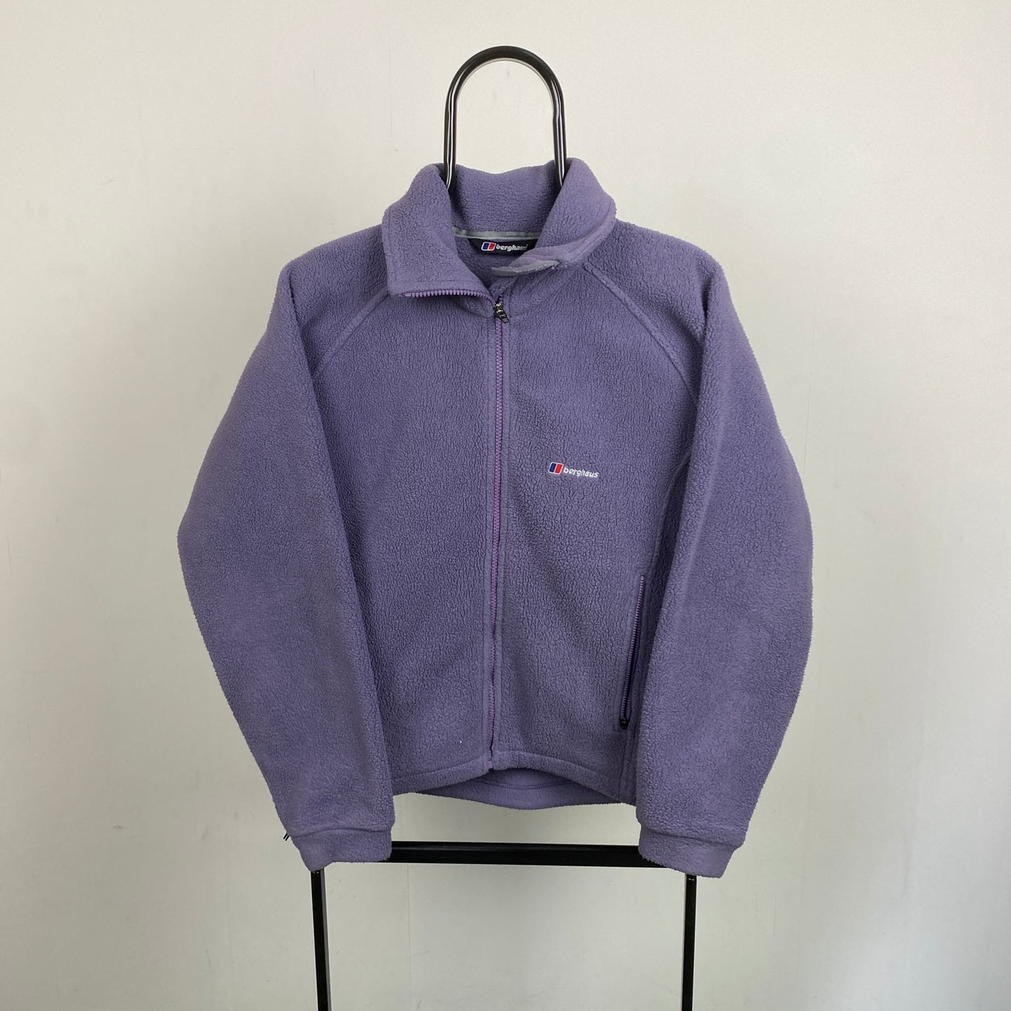 Retro Berghaus Fleece Sweatshirt Purple Medium