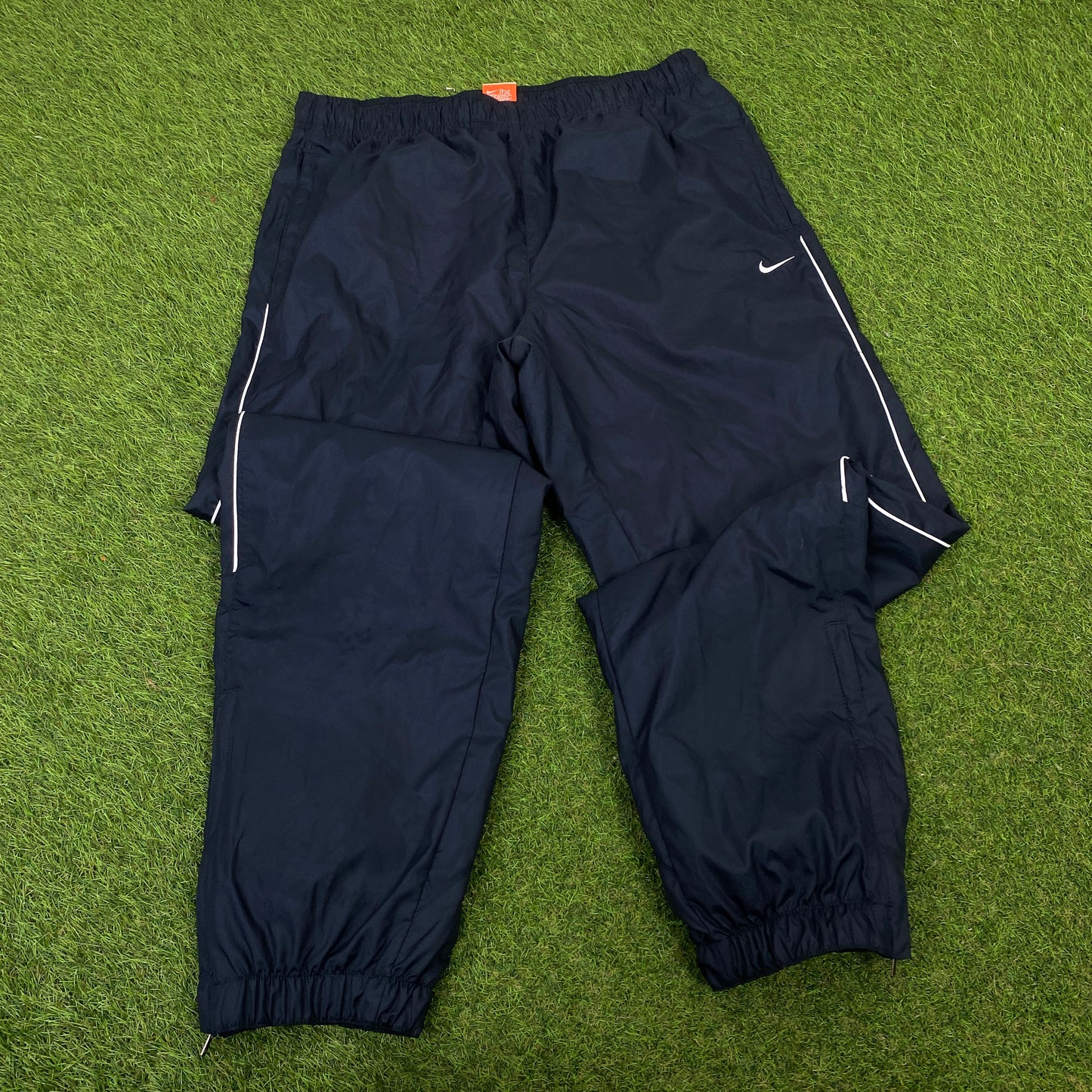 00s Nike Clima-Fit Piping Tracksuit Set Jacket + Joggers Blue XL