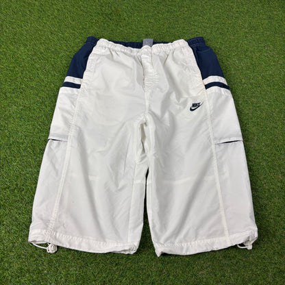 00s Nike Baggy Capri Shorts White XL