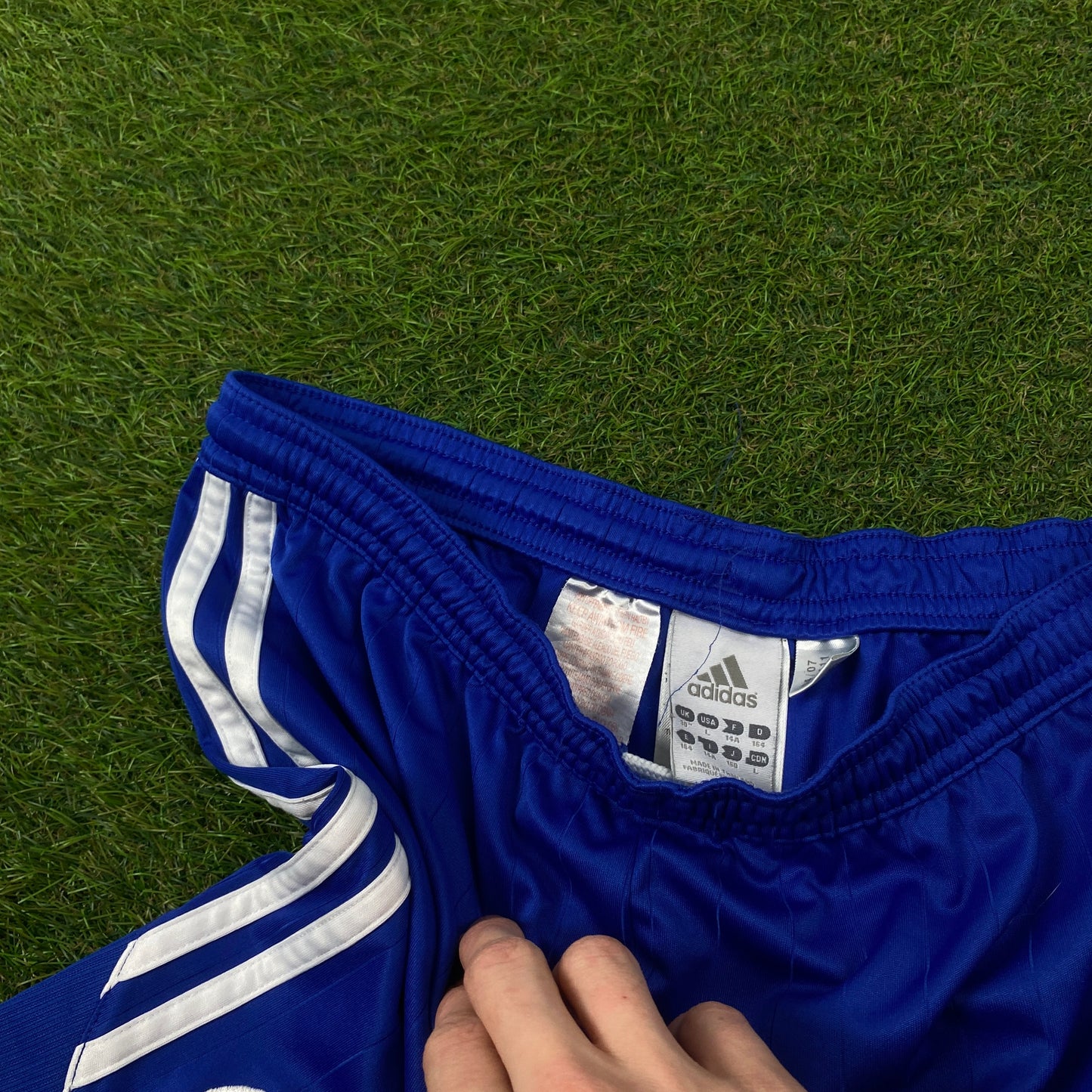 00s Adidas Schalke Football Shorts Blue Small