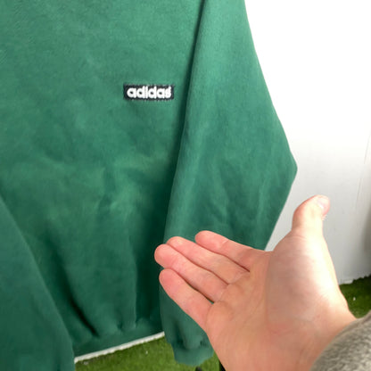 90s Adidas Sweatshirt Green XL