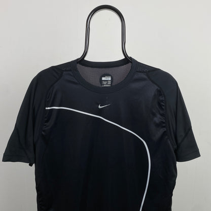 00s Nike Piping Football Shirt T-Shirt Black Large