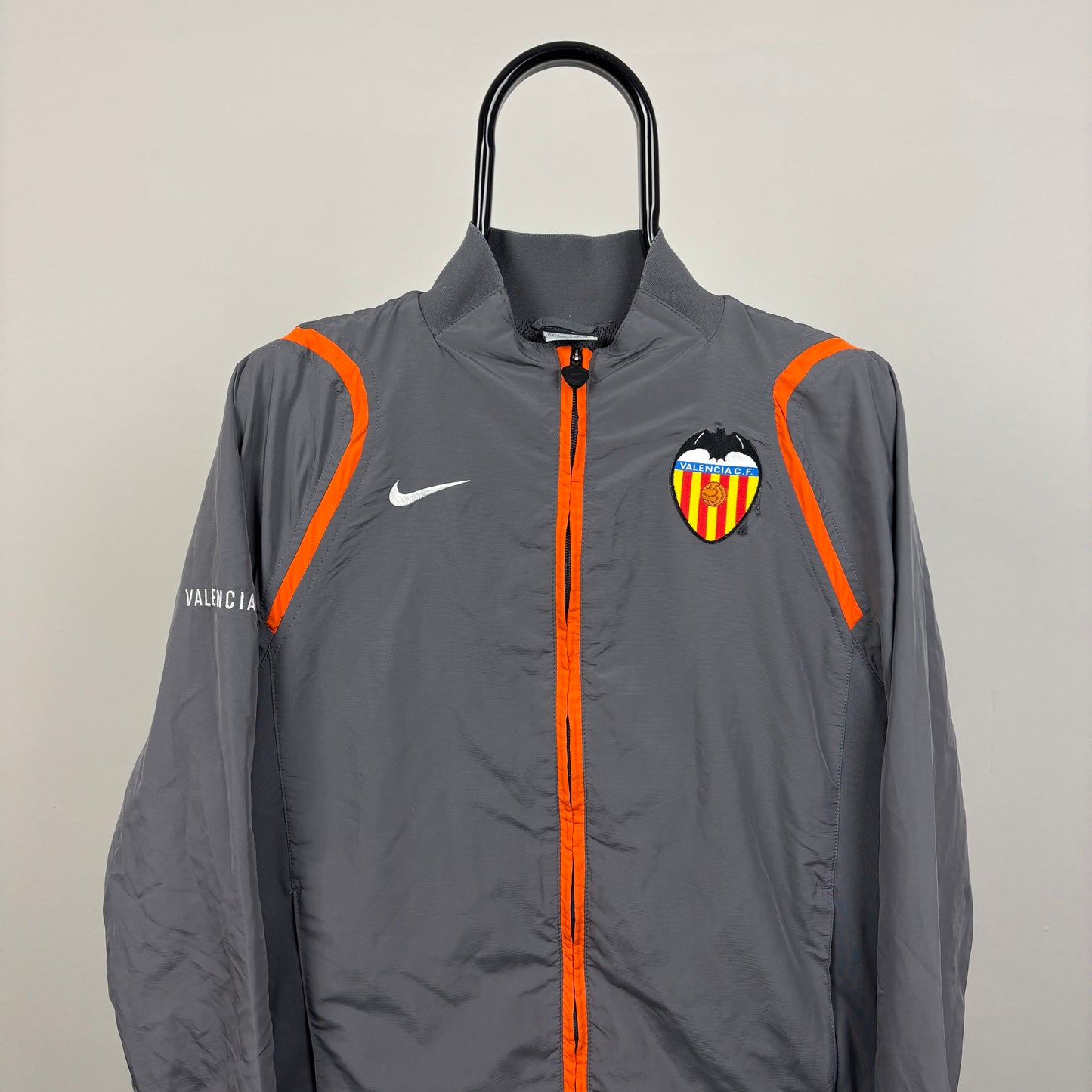 90s Nike Valencia Windbreaker Jacket Grey Small