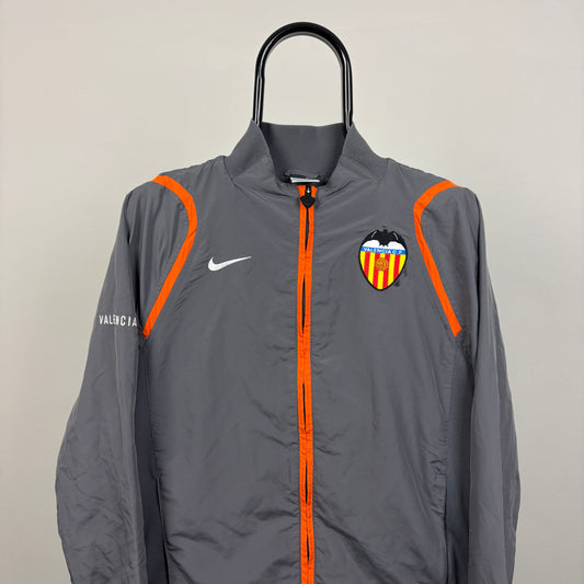 90s Nike Valencia Windbreaker Jacket Grey Small