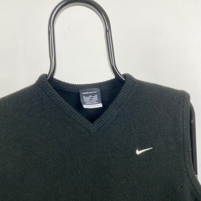 00s Nike Golf Sweater Vest Sweatshirt Black Small