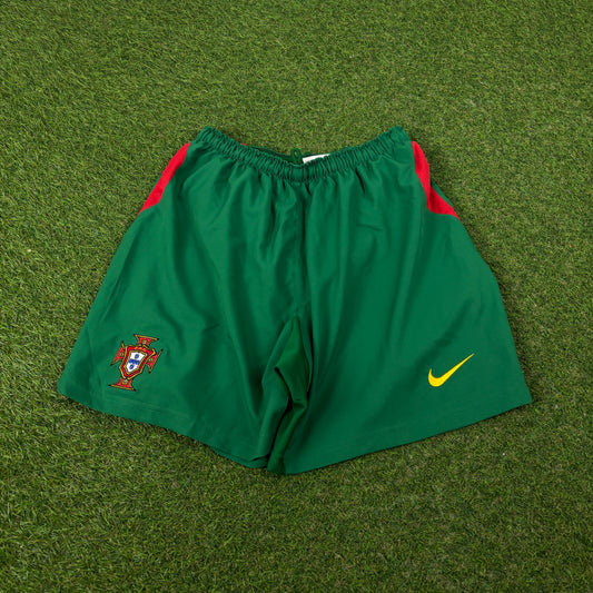 00s Nike T90 Portugal Football Shorts Green Small