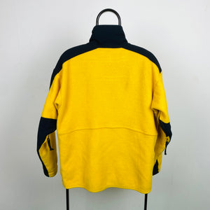 Retro The North Face Expedition Fleece Sweatshirt Yellow XL