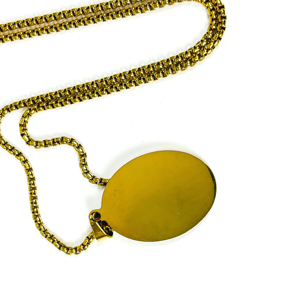 Jesus Gem Necklace Gold