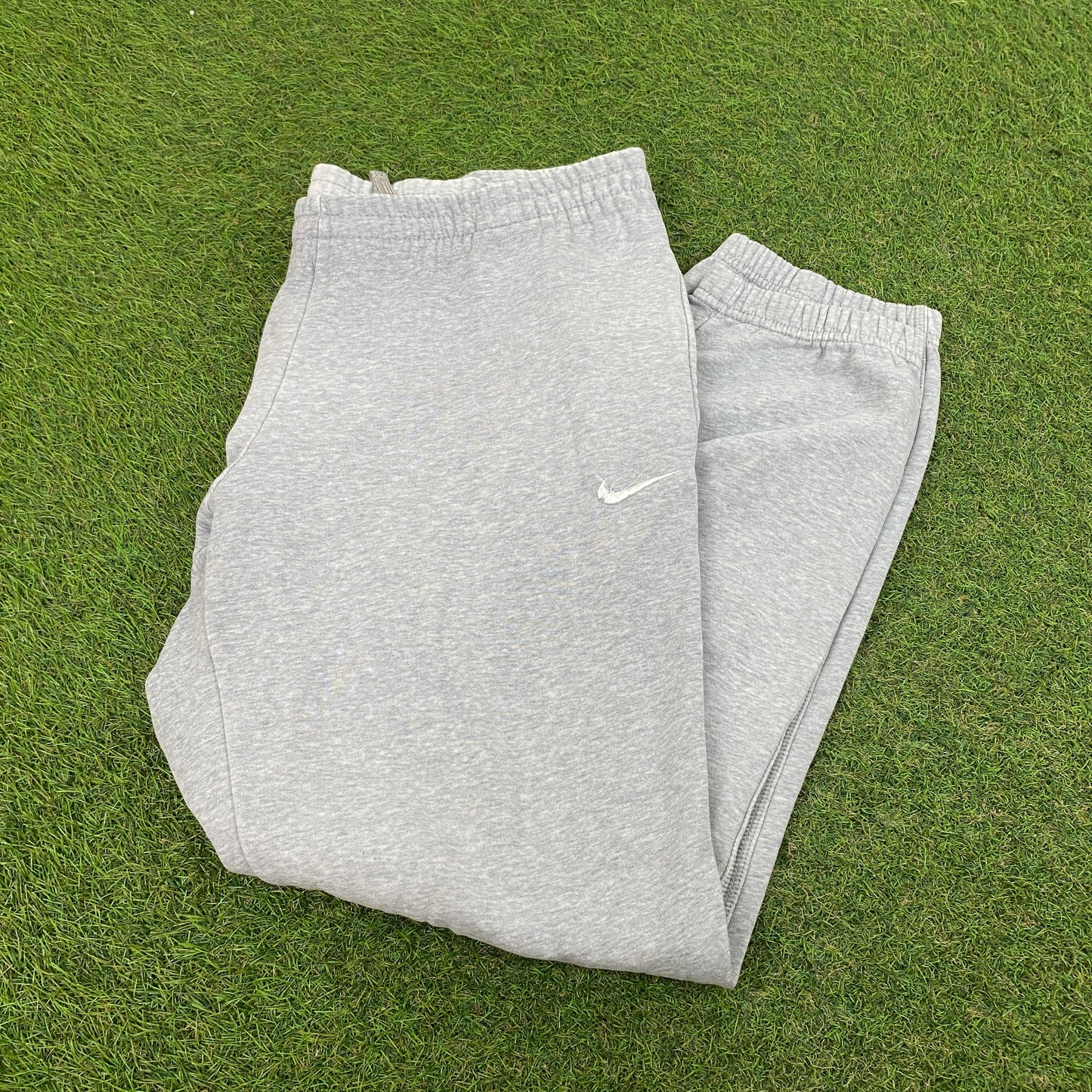 00s Nike Wide Leg Cotton Joggers Grey Medium