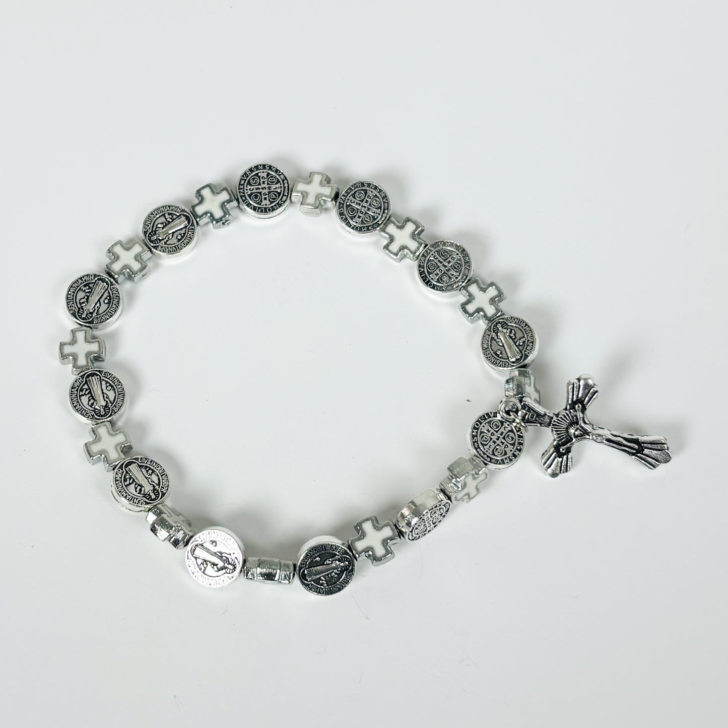 Vintage Jesus Bracelet Silver