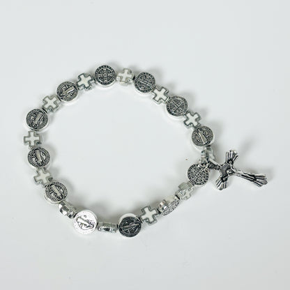 Vintage Jesus Bracelet Silver