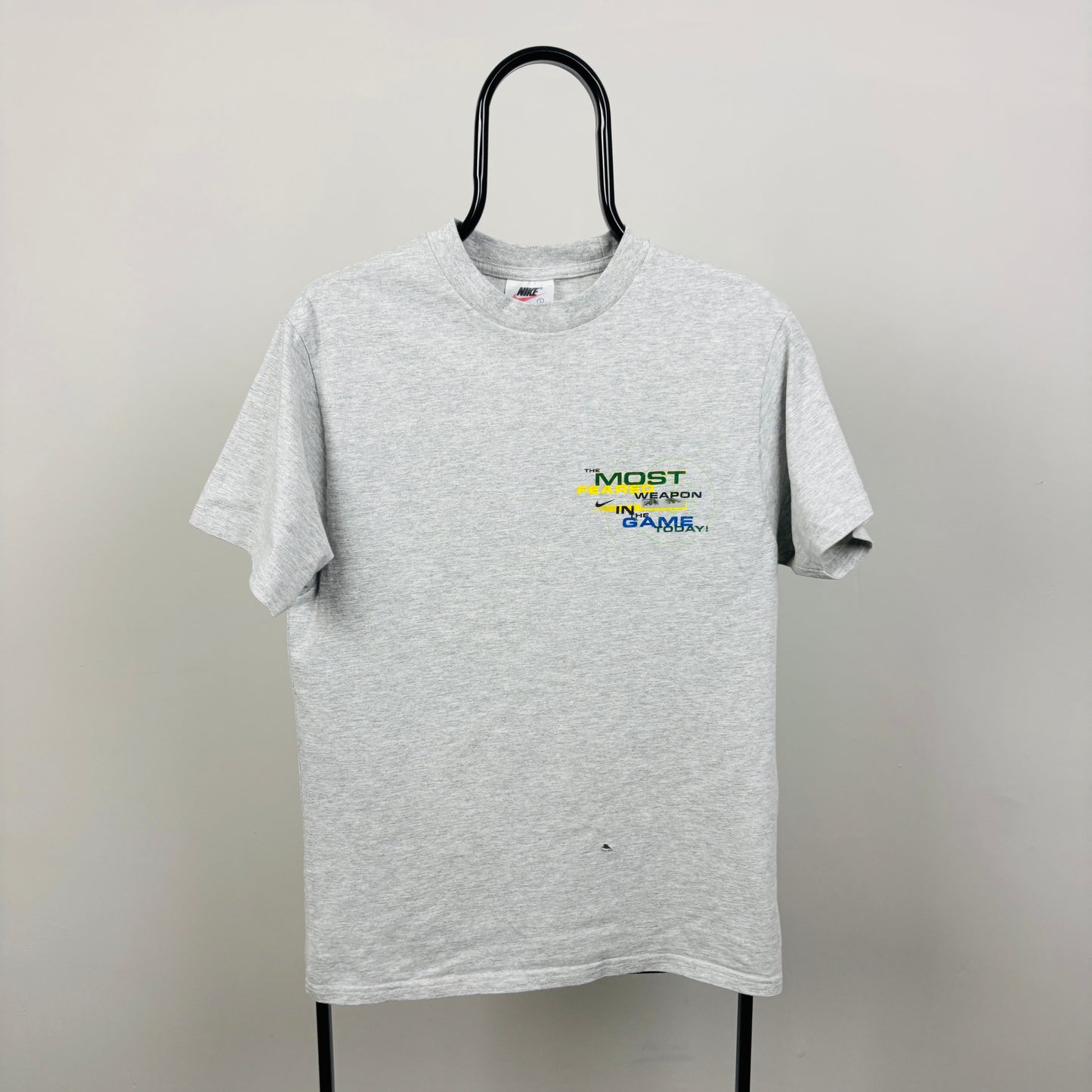 90s Nike Brazil Ronaldo T-Shirt Grey Small