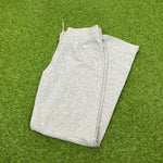 00s Nike Wide Leg Cotton Joggers Grey Medium