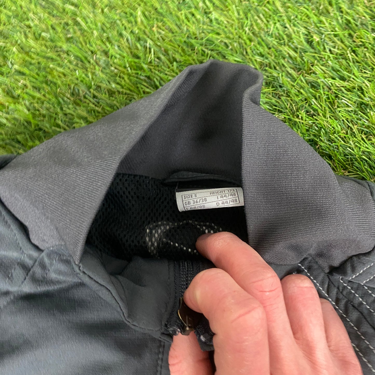 00s Nike Manchester United Windbreaker Jacket + Joggers Set Grey Small
