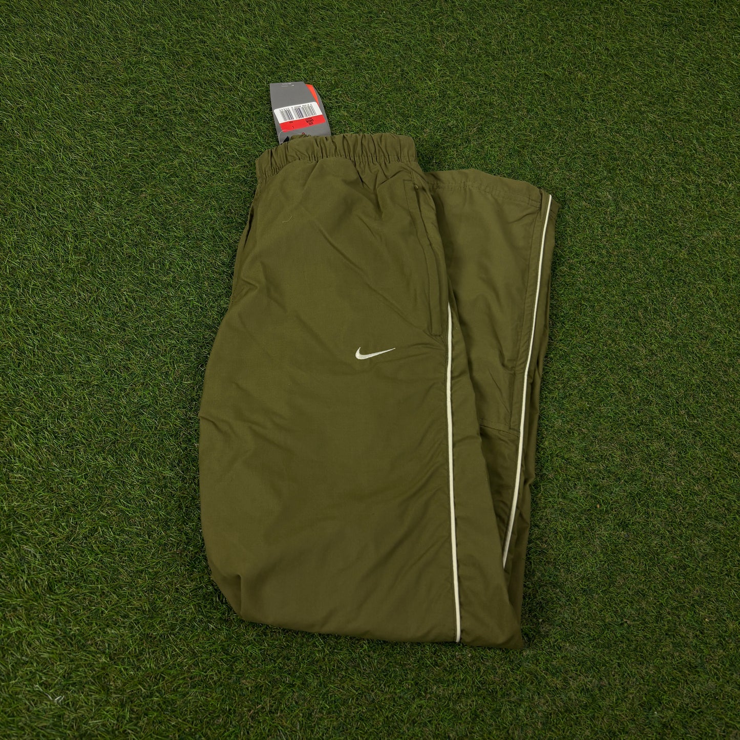 00s Nike Piping Joggers Green XS