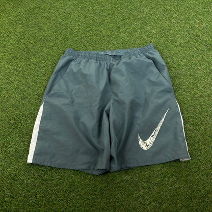 00s Nike Football Shorts Grey Small