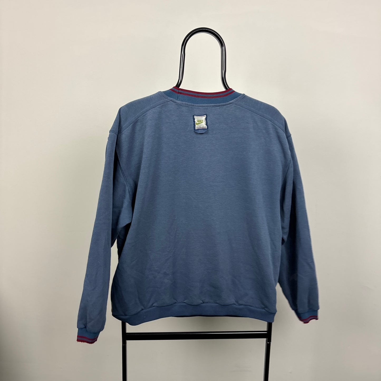90s Nike Sweatshirt Blue Medium
