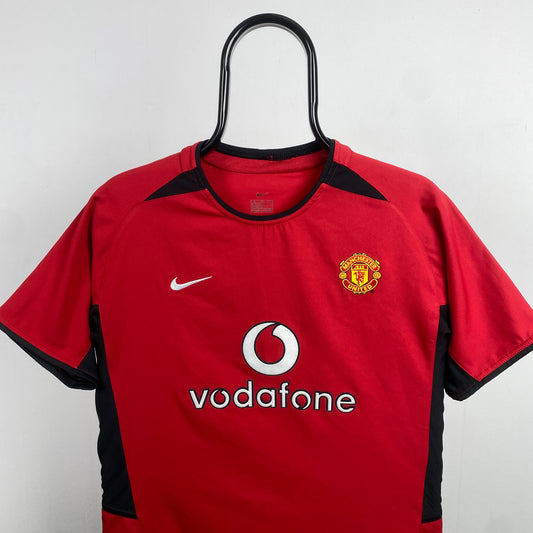 00s Nike Manchester United Van Nistlerooy Football Shirt T-Shirt Red XS