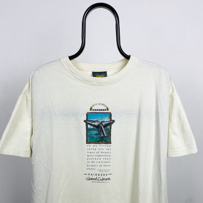 Retro 90s Whale T-Shirt White Medium