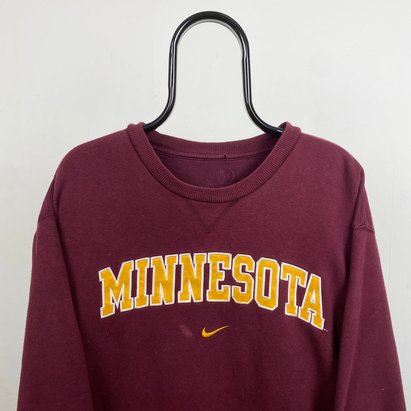 90s Nike Minnesota Centre Swoosh Sweatshirt Red XXL