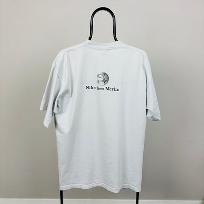 90s Nike Football T-Shirt Grey Large