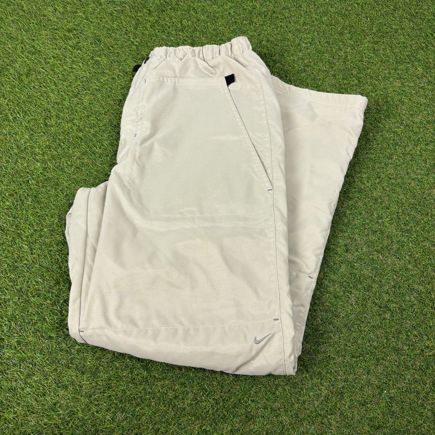 00s Nike Thermal Fleece Lined Joggers Brown Small
