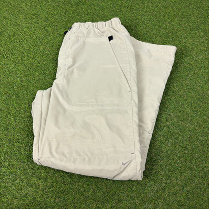 00s Nike Thermal Fleece Lined Joggers Brown Small