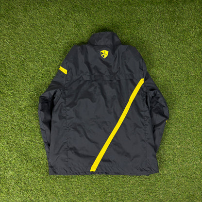 00s Nike Barcelona Windbreaker Jacket + Joggers Tracksuit Set Grey XS