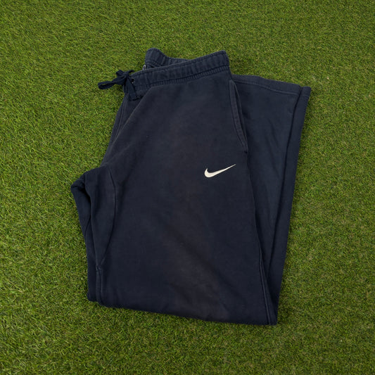 00s Nike Wide Leg Cotton Joggers Blue Small