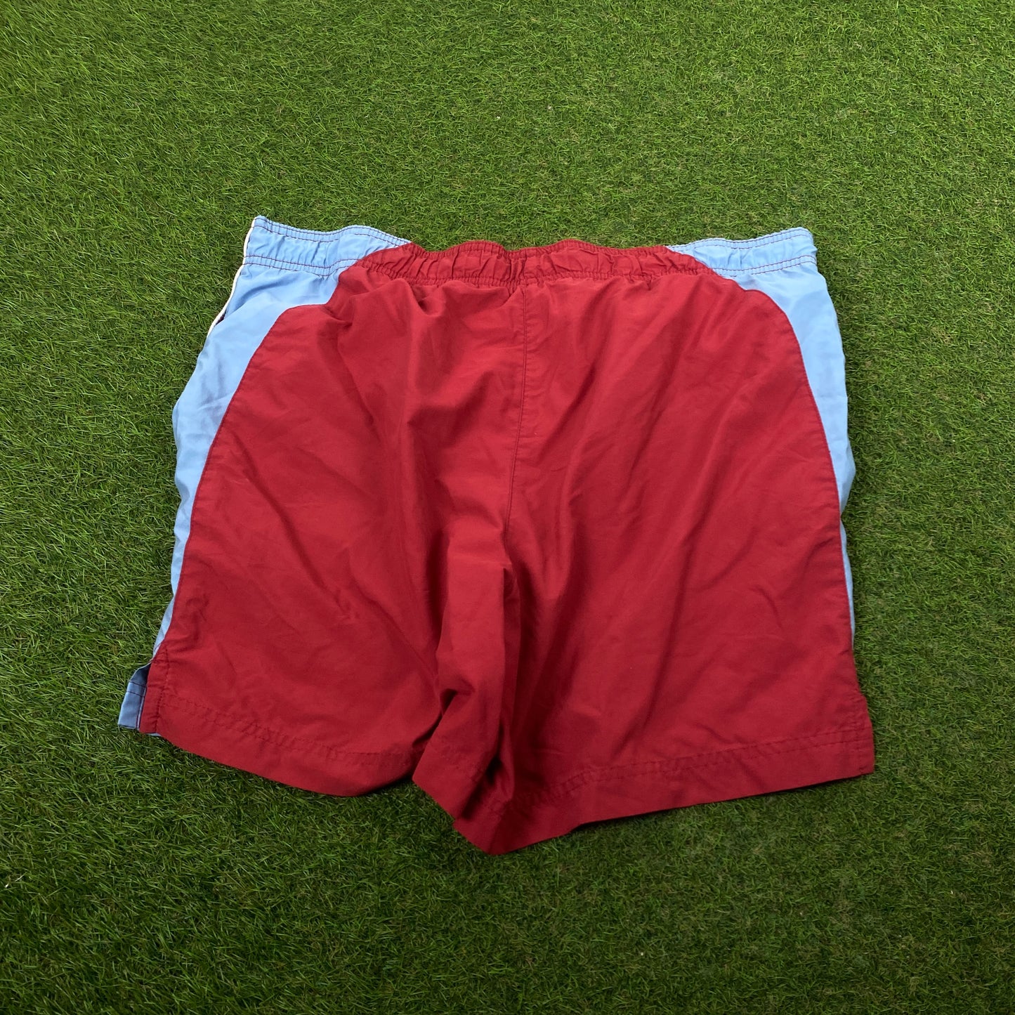 90s Nike Piping Shorts Red Medium