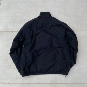 90s Nike Reversible Fleece Sidewinder Fleece Jacket Black Blue Medium