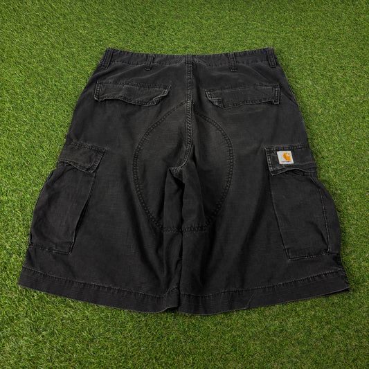 00s Carhartt Cargo Shorts Black Large