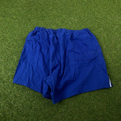 Retro Striped Sprinter Shorts Blue 2XL