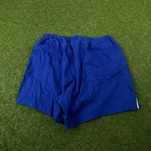 Retro Striped Sprinter Shorts Blue 2XL