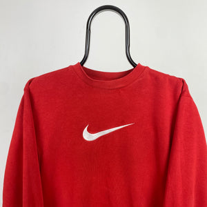 00s Nike Sweatshirt Red Small