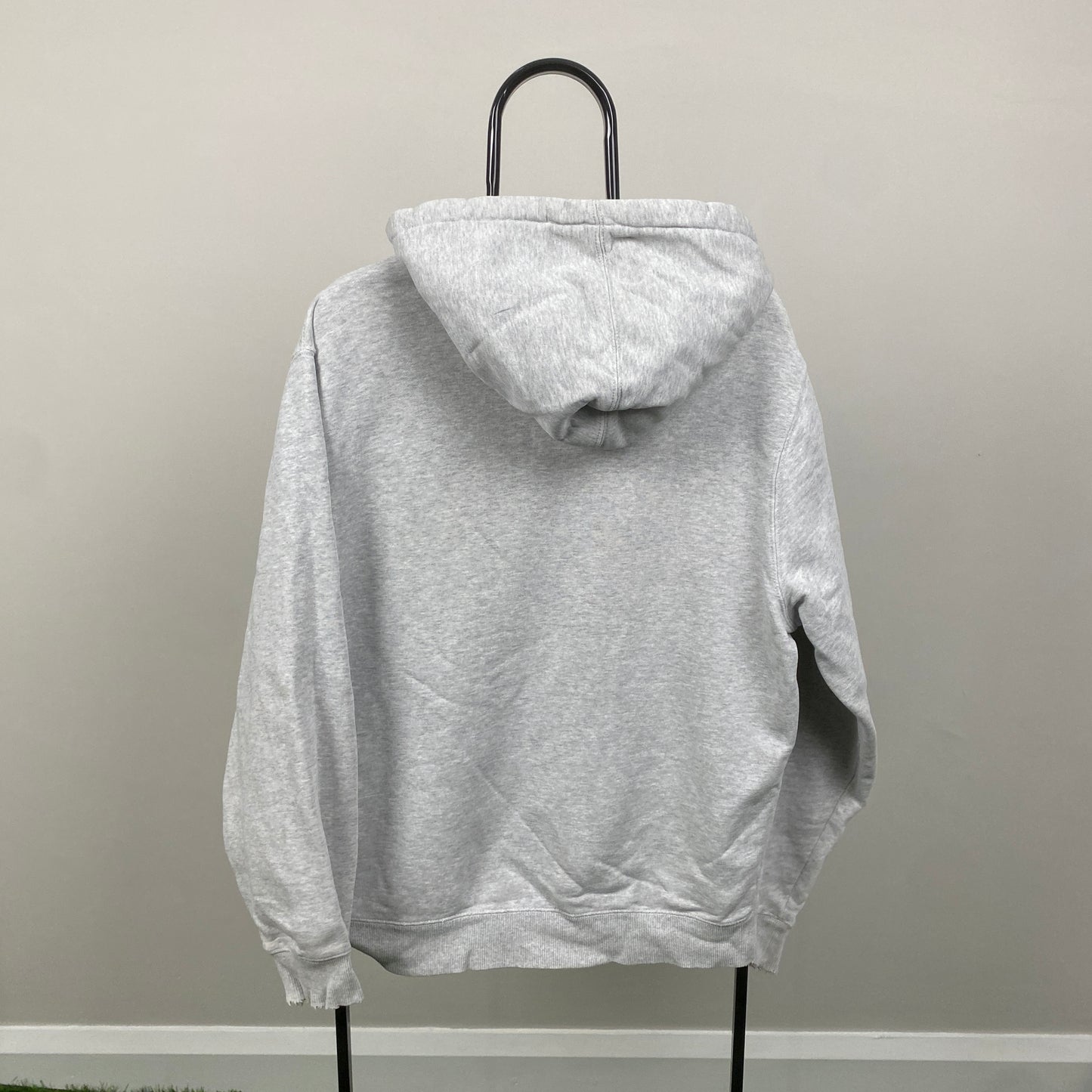 Retro 00s Stussy Hoodie Grey Large