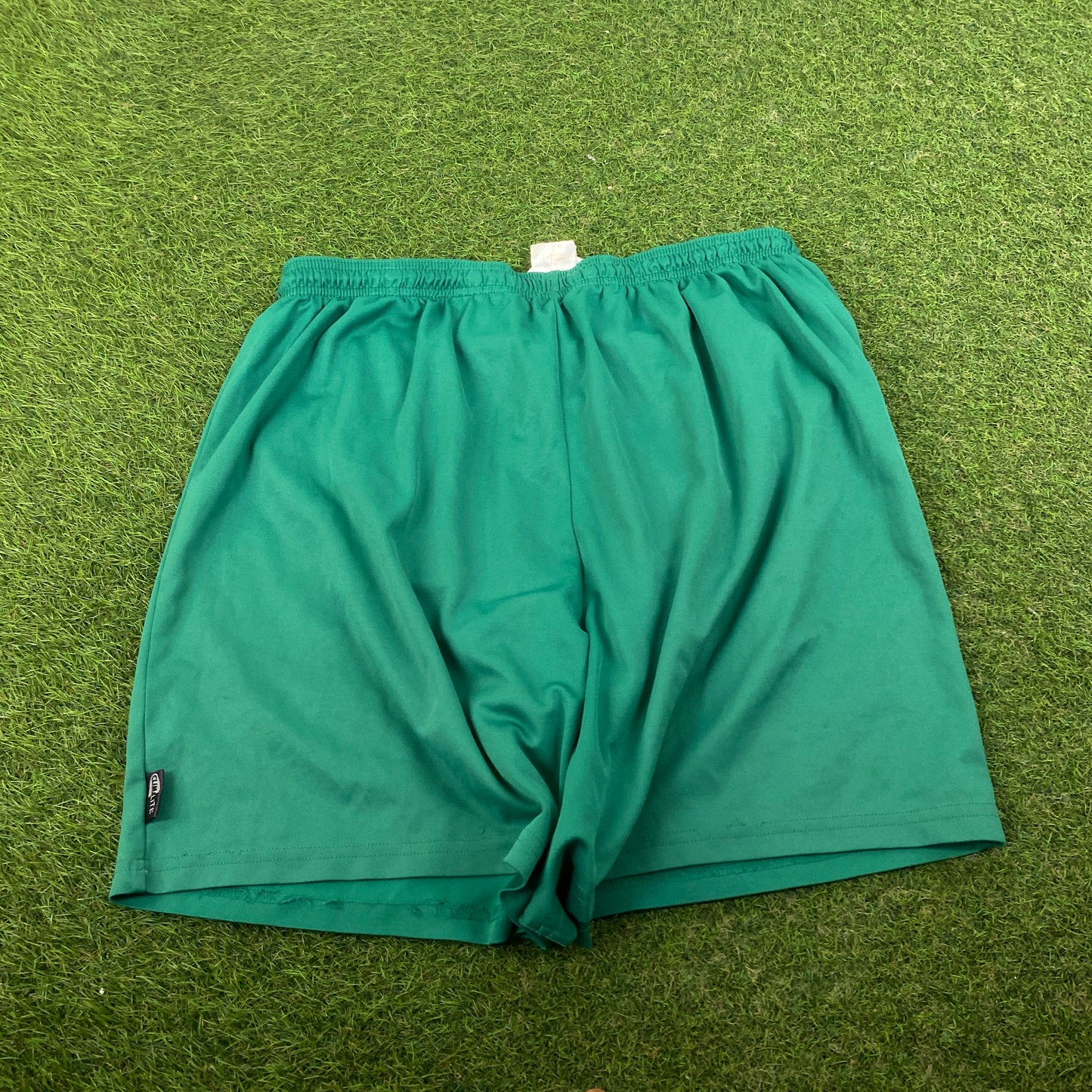 90s Adidas Football Shorts Green XL