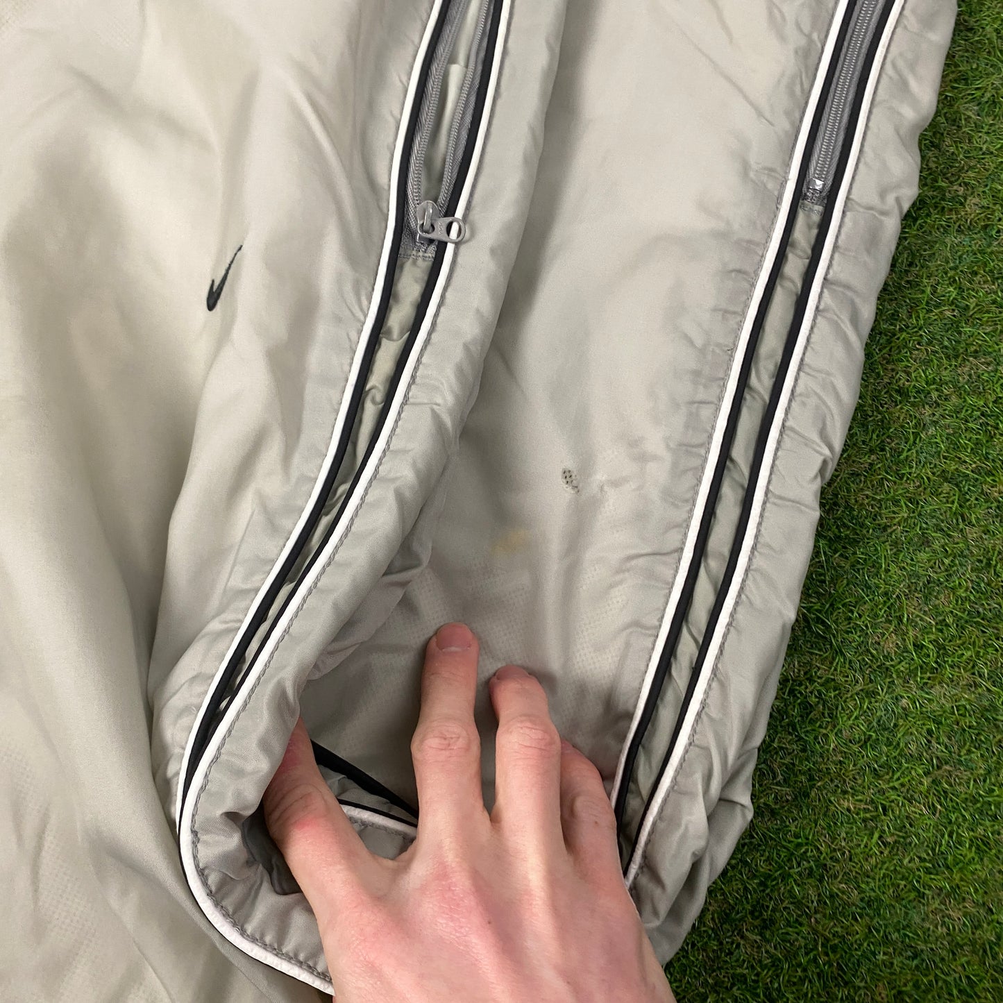 00s Nike Piping Joggers Grey Large