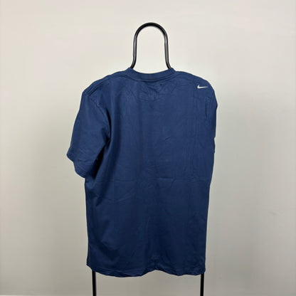 00s Nike Football T-Shirt Blue Medium