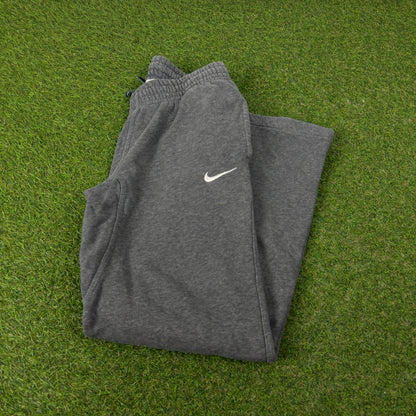 00s Nike Wide Leg Cotton Joggers Grey Small
