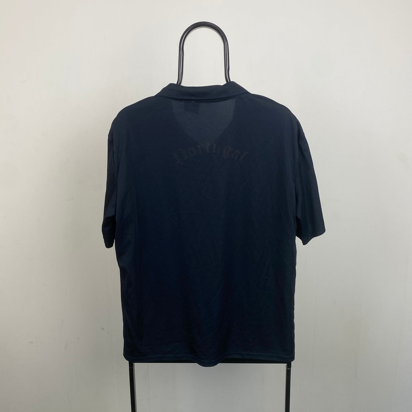 90s Nike Portugal Football Shirt T-Shirt Black XL